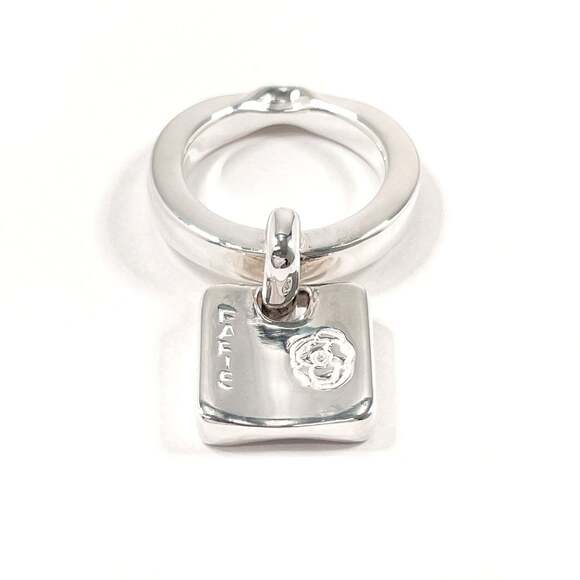 CHANEL Authentic Silver Love Ring